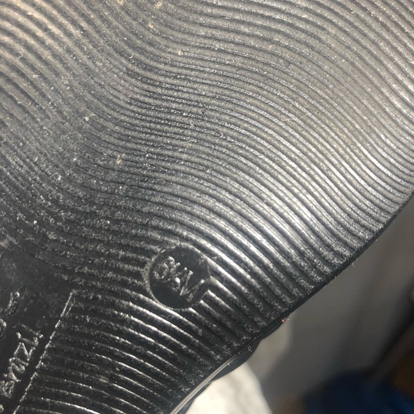 Caged Ribbed  Leather Low Platform Clogs Mules - Picture 7 of 7